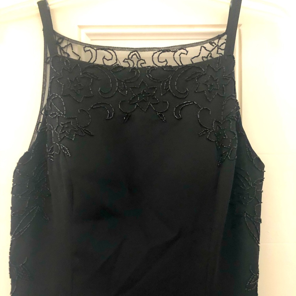 Jovani, formal, black maxi dress.